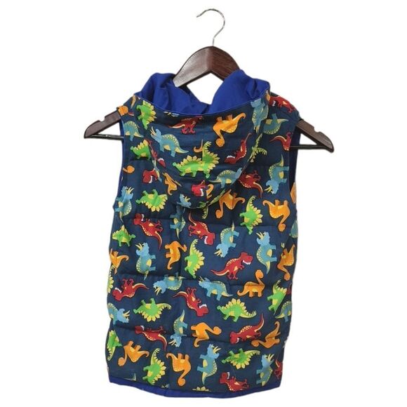 Hand-Crafted Unisex Weighted Dinosaur Hooded Vest - Picture 2 of 11